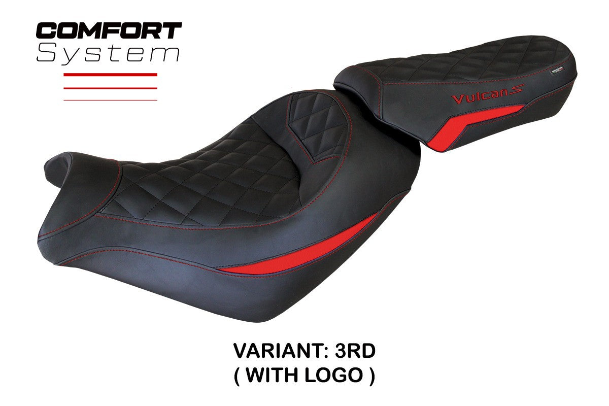 Yhteensopiva istuinpäällinen - Kawasaki Vulcan 650 2014-2025 - mod Taipei Comfort System