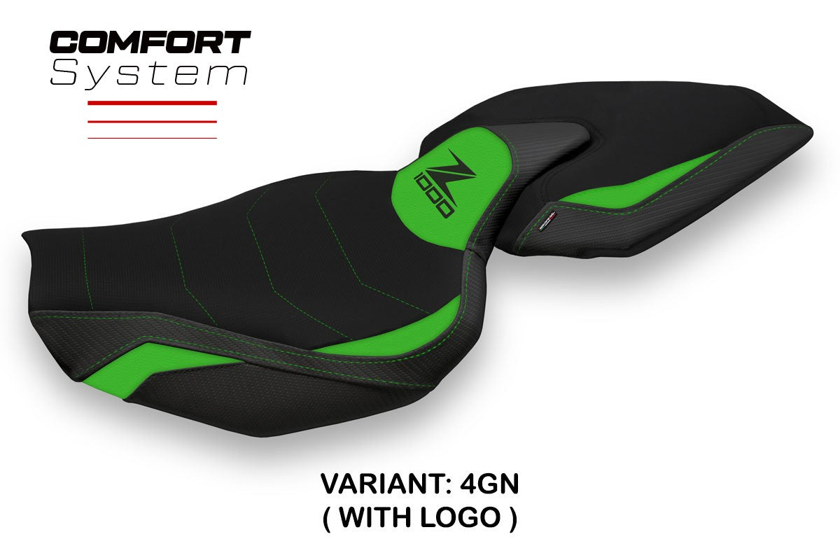 Yhteensopiva istuinpäällinen - Kawasaki Z 1000 2014-2021 - mod Ellos 1 Comfort System