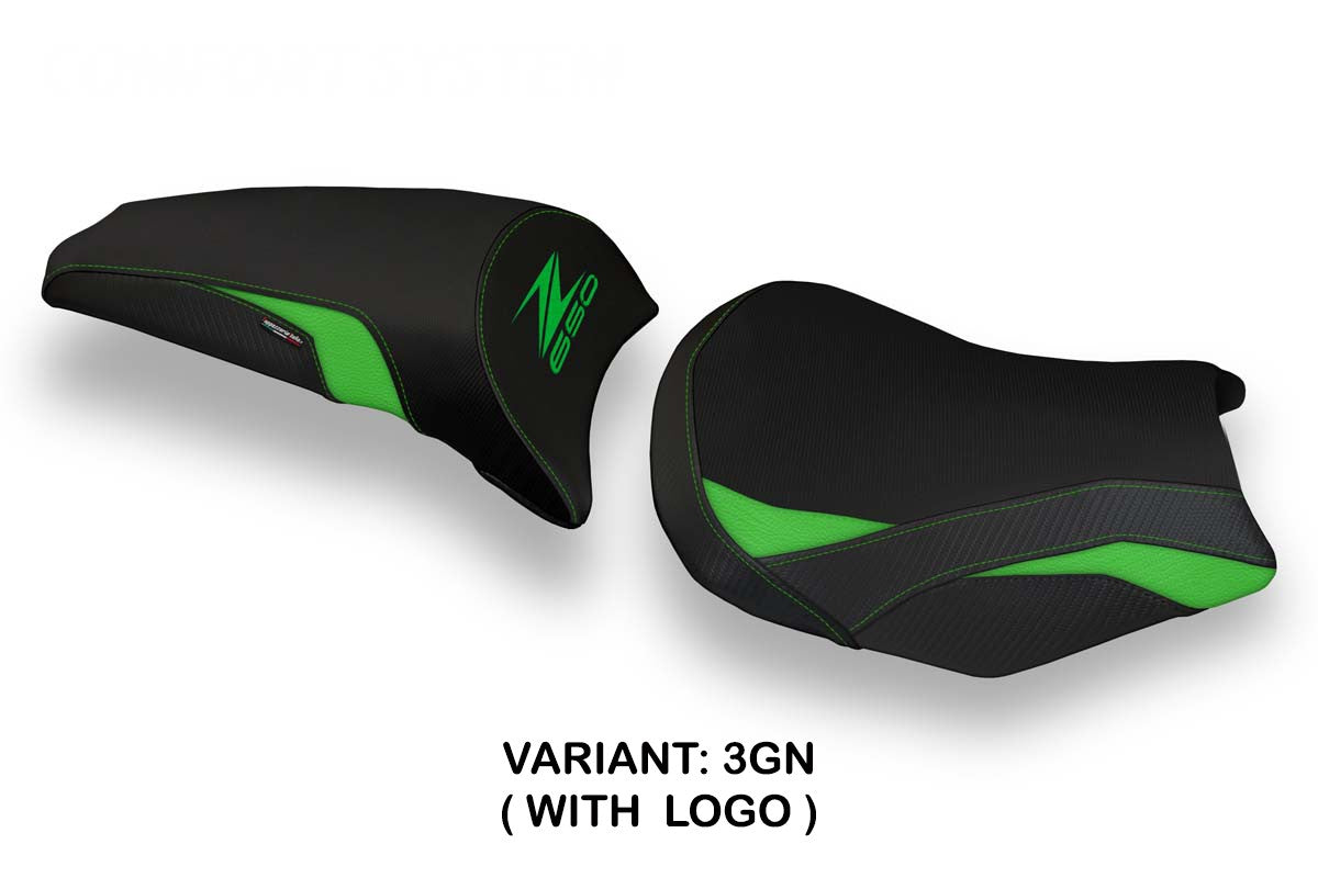 Yhteensopiva istuinpäällinen - Kawasaki Z 650 2017-2025 - mod Cave 1