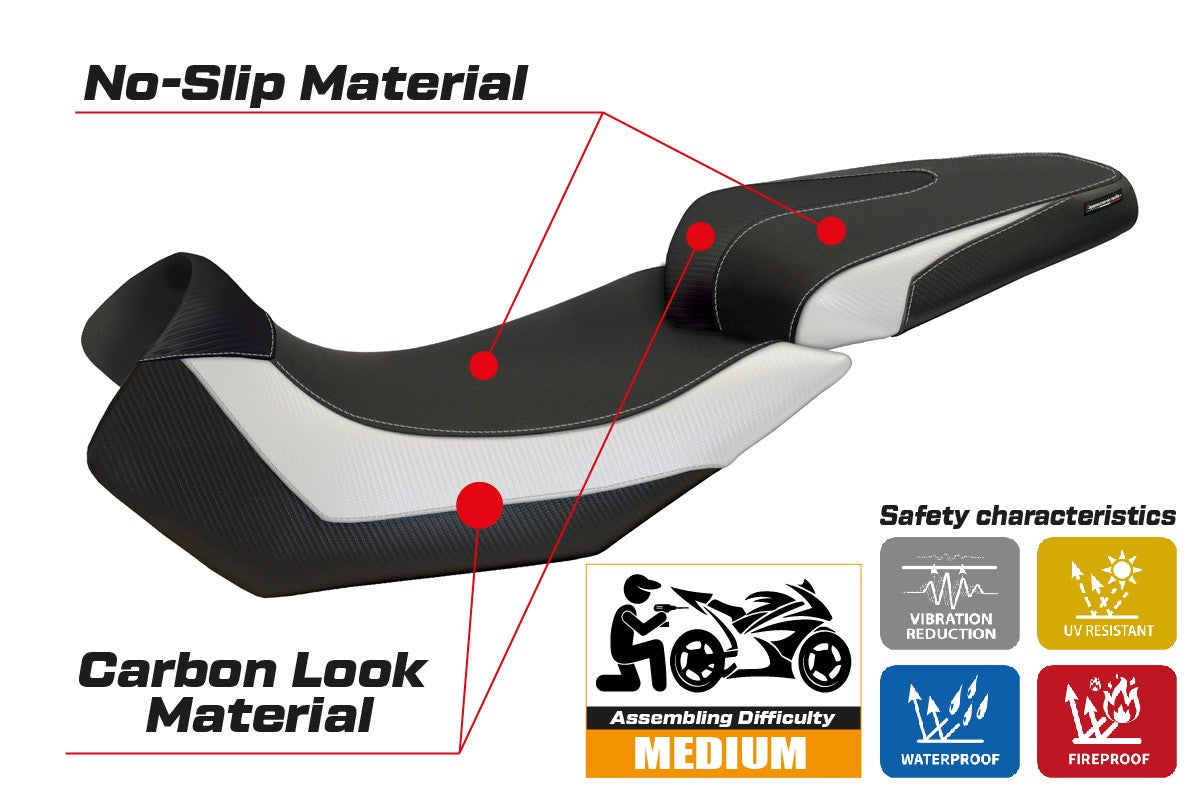 Istuinpäällinen yhteensopiva - Aprilia Caponord 1200 2013 - 2017 - mod Nuoro 2