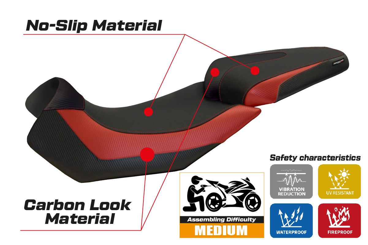 Istuinpäällinen yhteensopiva - Aprilia Caponord 1200 2013 - 2017 - mod Nuoro 2