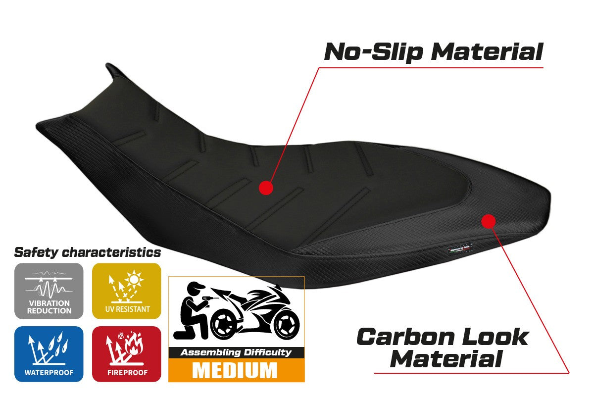 Istuinpäällinen yhteensopiva - Aprilia Dorsoduro 750 - 900 - 1200 2010-2020 - mod Trieste Ultragrip