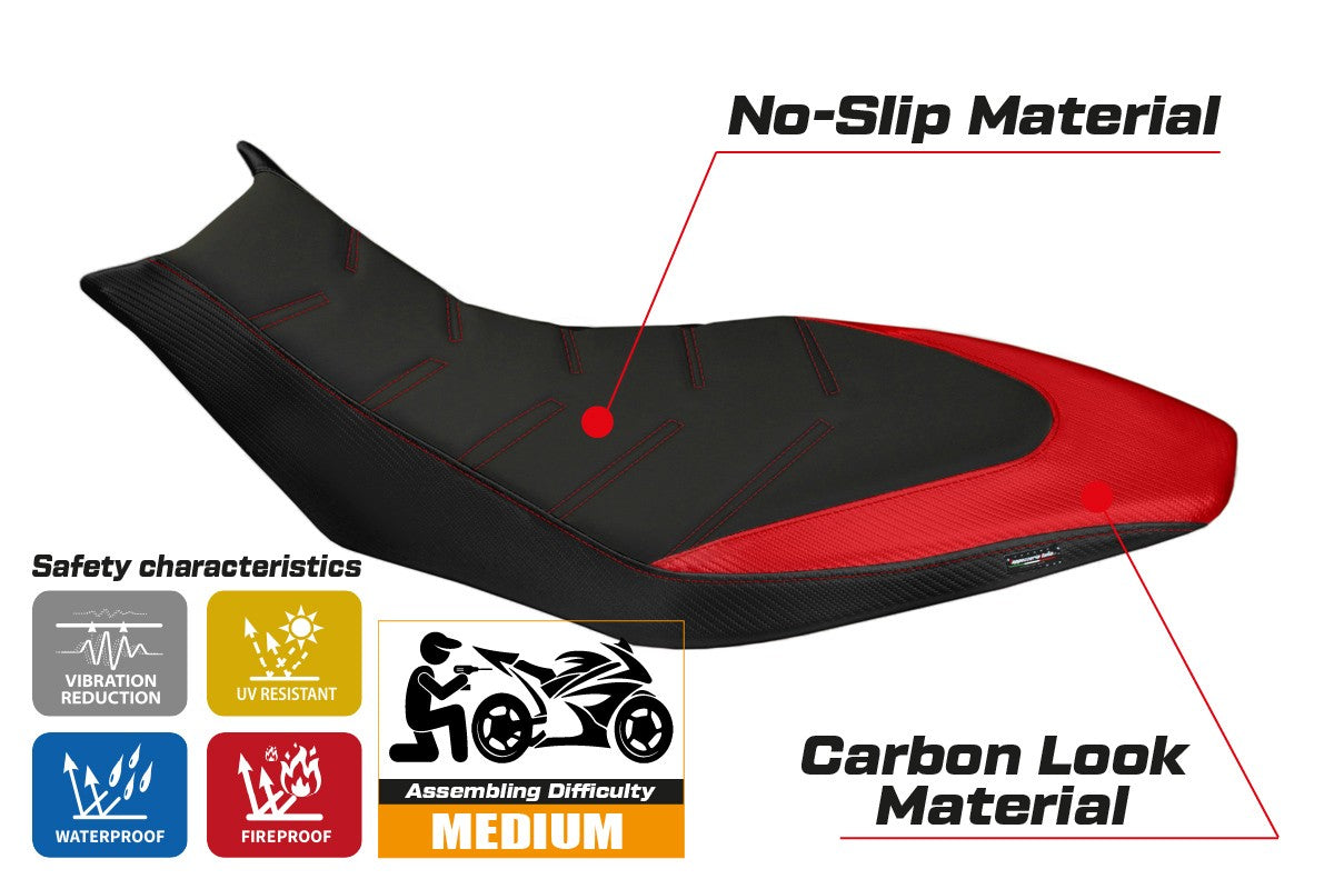 Istuinpäällinen yhteensopiva - Aprilia Dorsoduro 750 - 900 - 1200 2010-2020 - mod Trieste Ultragrip