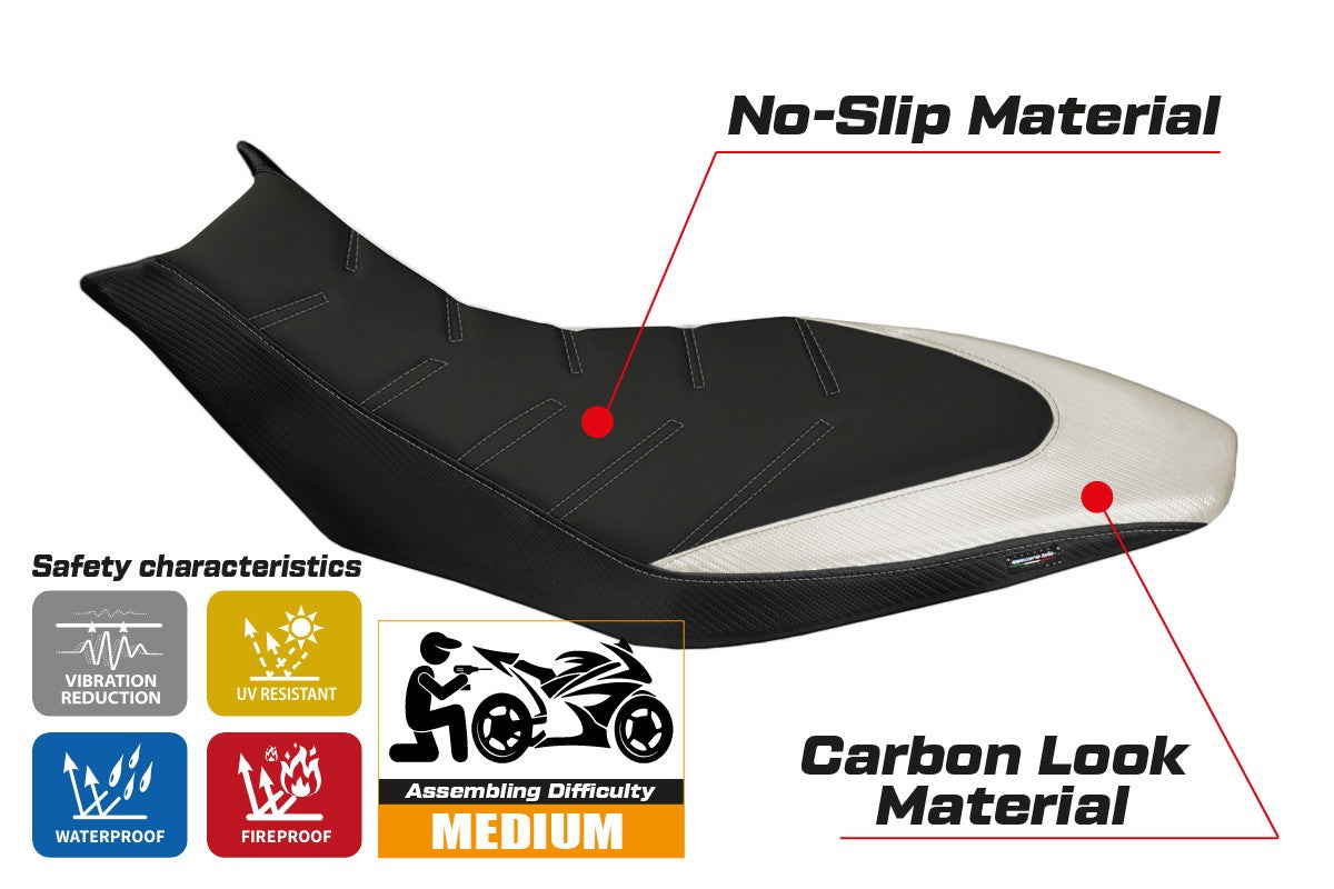 Istuinpäällinen yhteensopiva - Aprilia Dorsoduro 750 - 900 - 1200 2010-2020 - mod Trieste Ultragrip