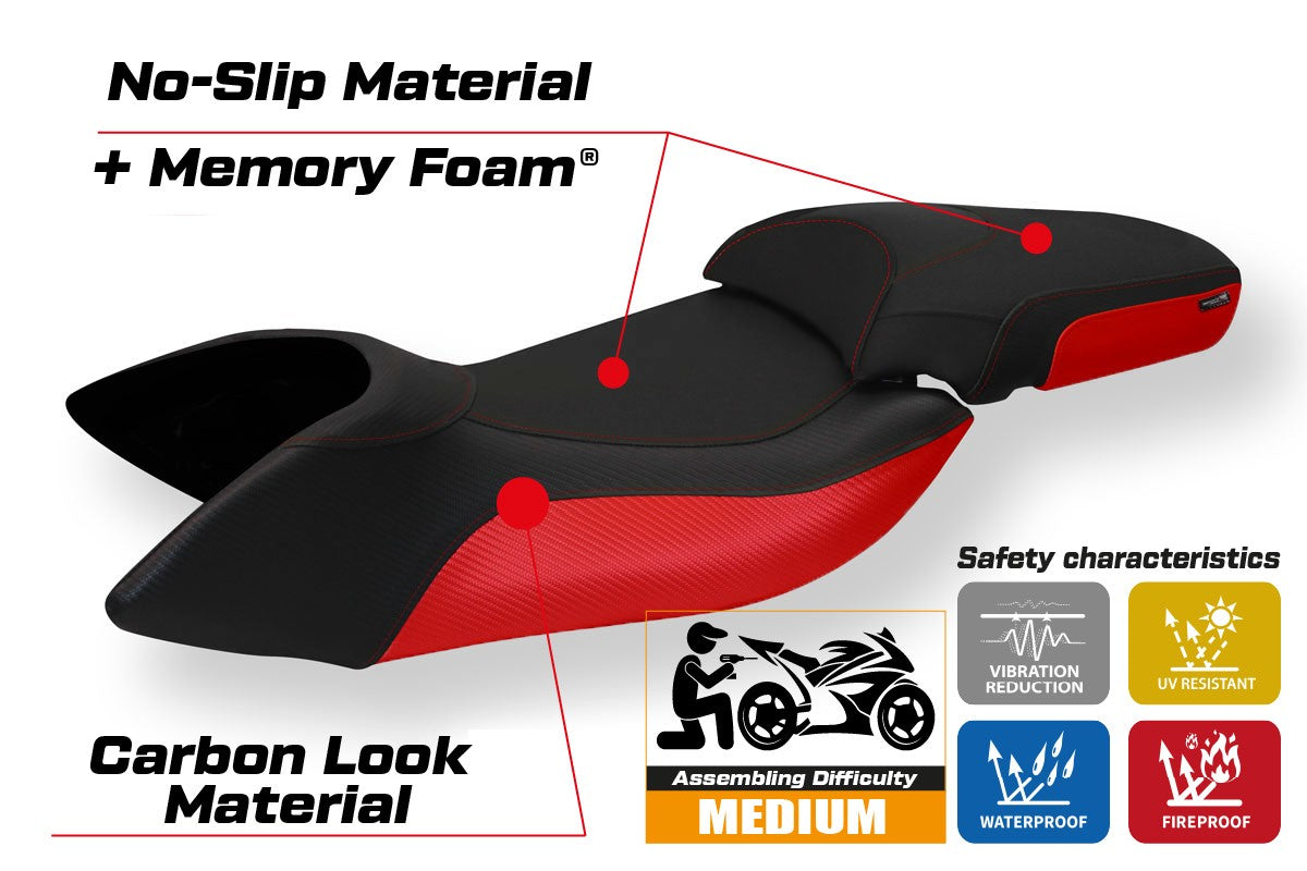 Yhteensopiva istuinpäällinen - Aprilia Mana 850 2007-2016 - mod Praya 1 Comfort System