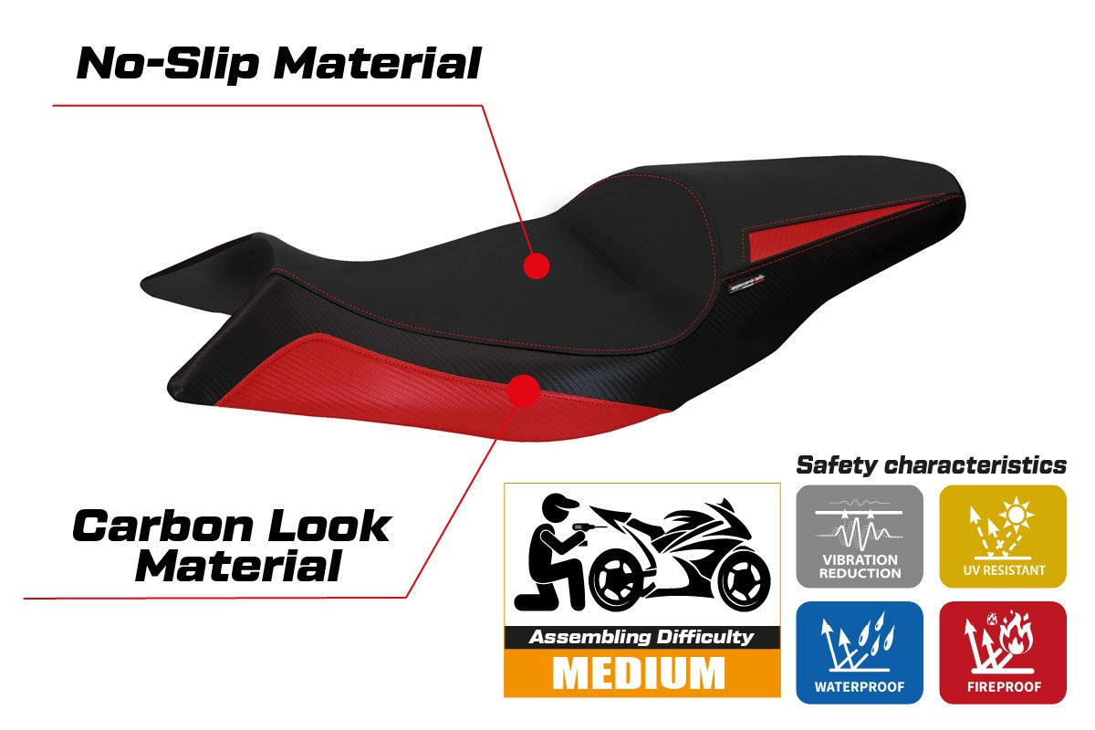 Yhteensopiva istuinpäällinen - Aprilia Shiver 2010-2020 - mod Asti 1