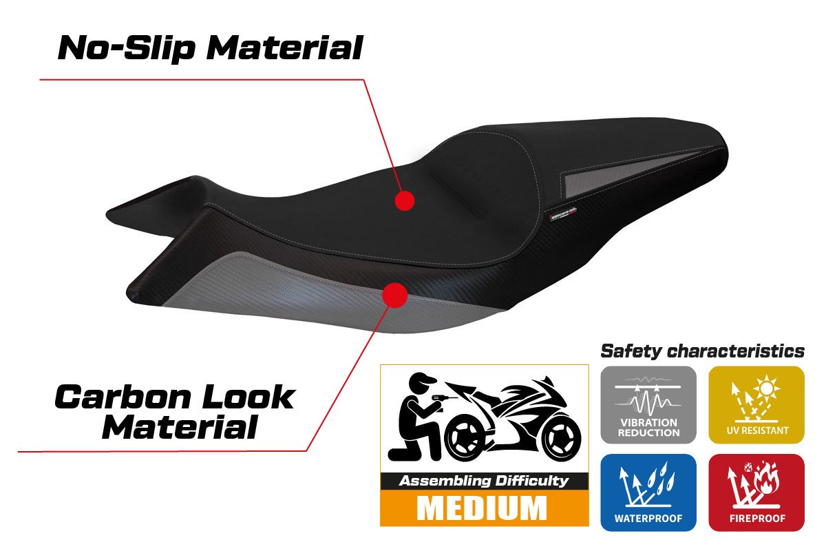 Yhteensopiva istuinpäällinen - Aprilia Shiver 2010-2020 - mod Asti 1