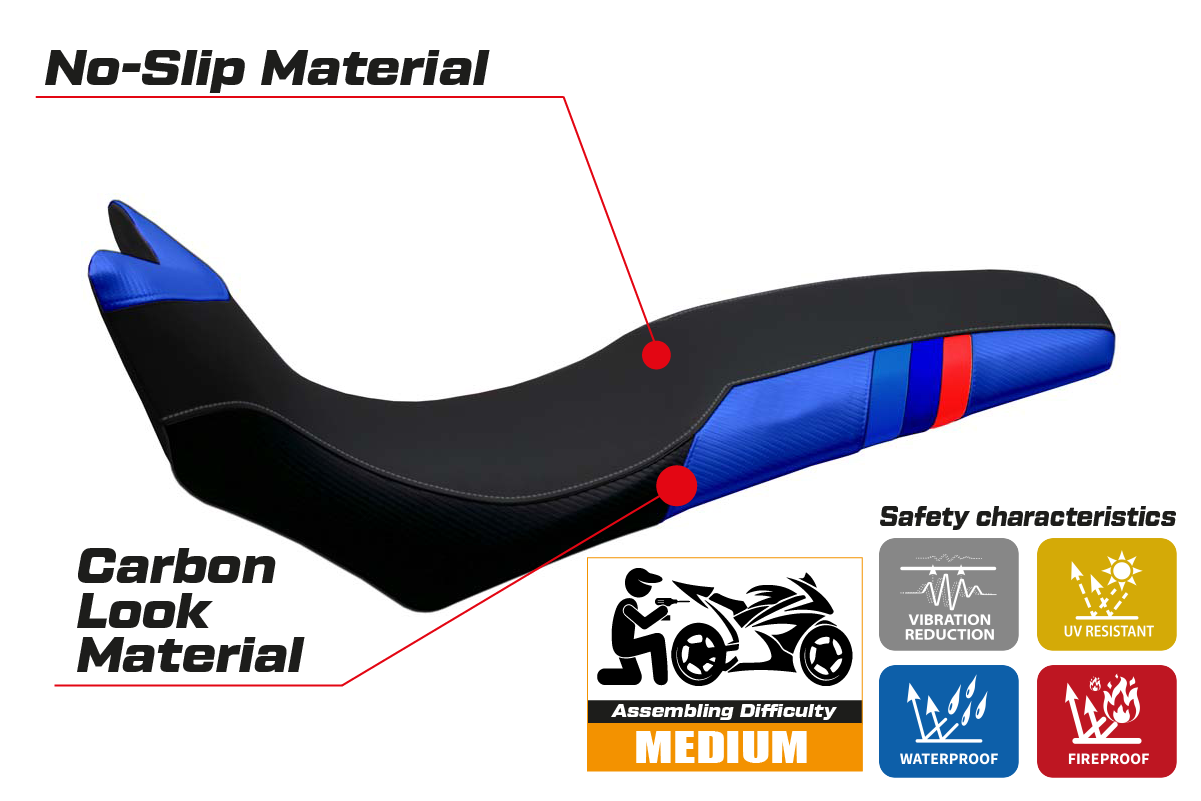Yhteensopiva istuinpäällinen - BMW F 700/800 GS 2008 - 2018 - Barone Anniversary -modifikaatio