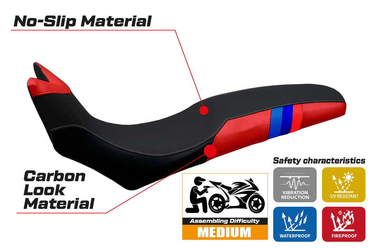 Yhteensopiva istuinpäällinen - BMW F 700/800 GS 2008 - 2018 - Barone Anniversary -modifikaatio