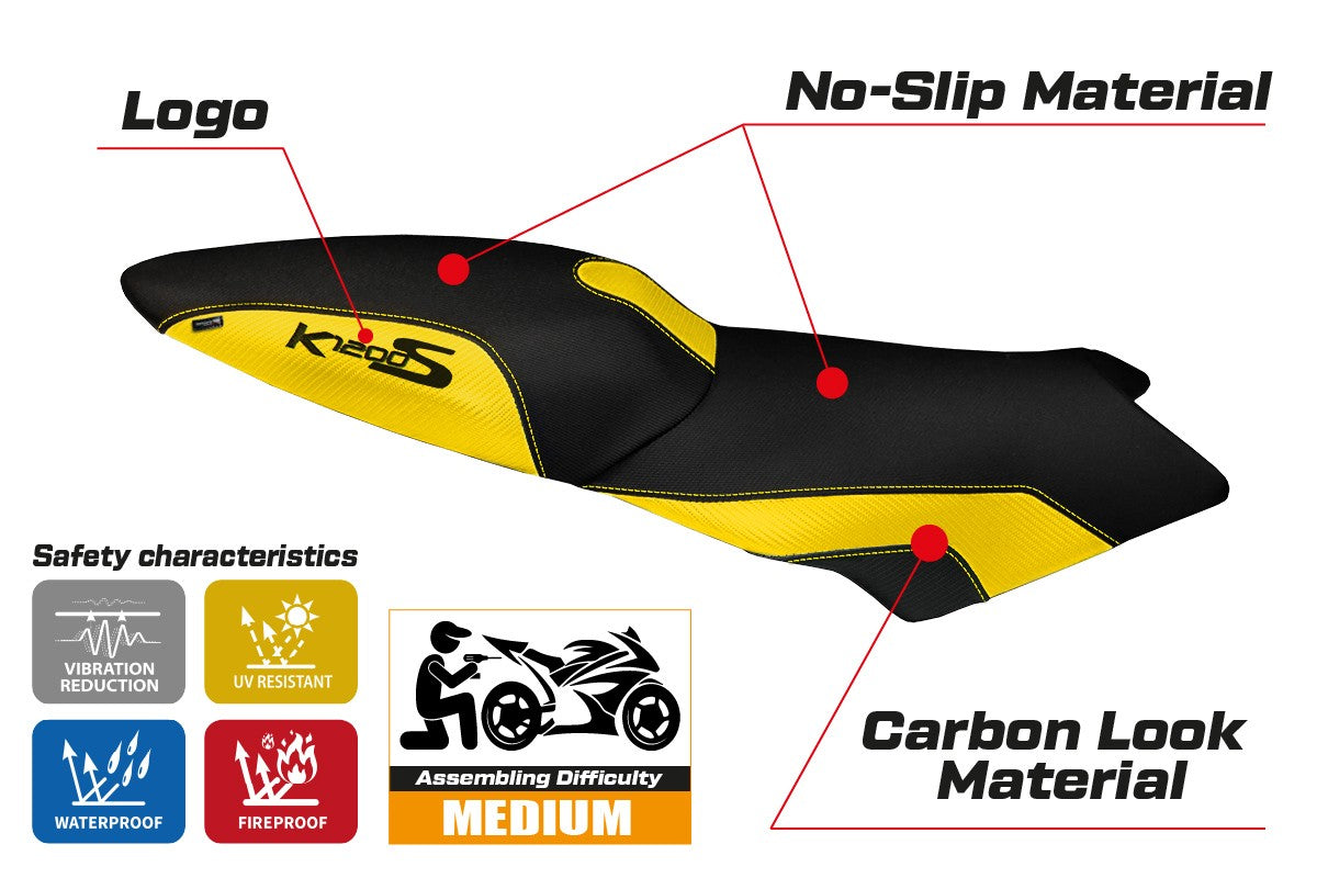Yhteensopiva istuinpäällinen - BMW K 1200 S 2004-2008 - Lariano 2 -malli