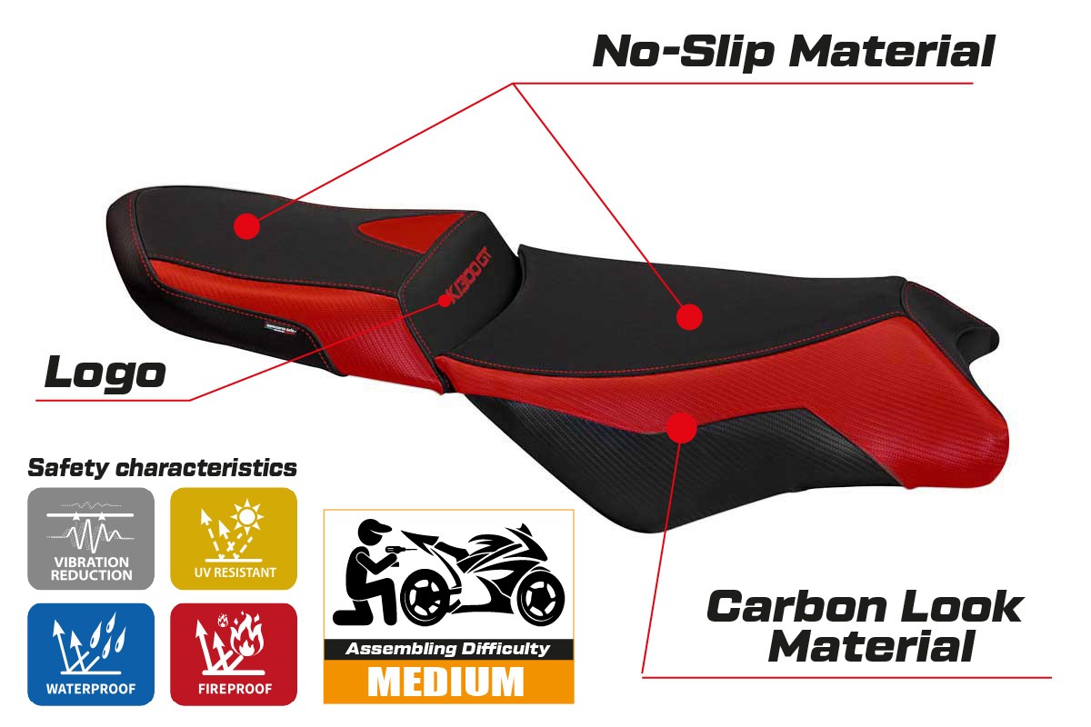 Yhteensopiva istuinpäällinen - BMW K 1300 GT 2009-2011 - mod Anapa 1 Comfort System