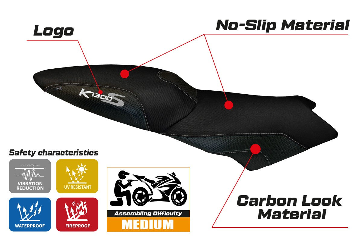 Yhteensopiva istuinpäällinen - BMW K 1300 S 2009-2016 - Lariano 2 -malli