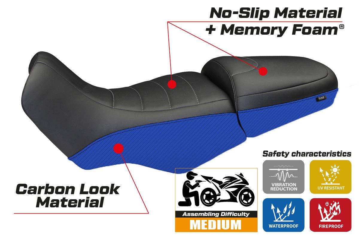 Yhteensopiva istuinpäällinen - BMW R 1100/1150 GS 1994-2003 - mod Firenze Carbon Color Comfort System