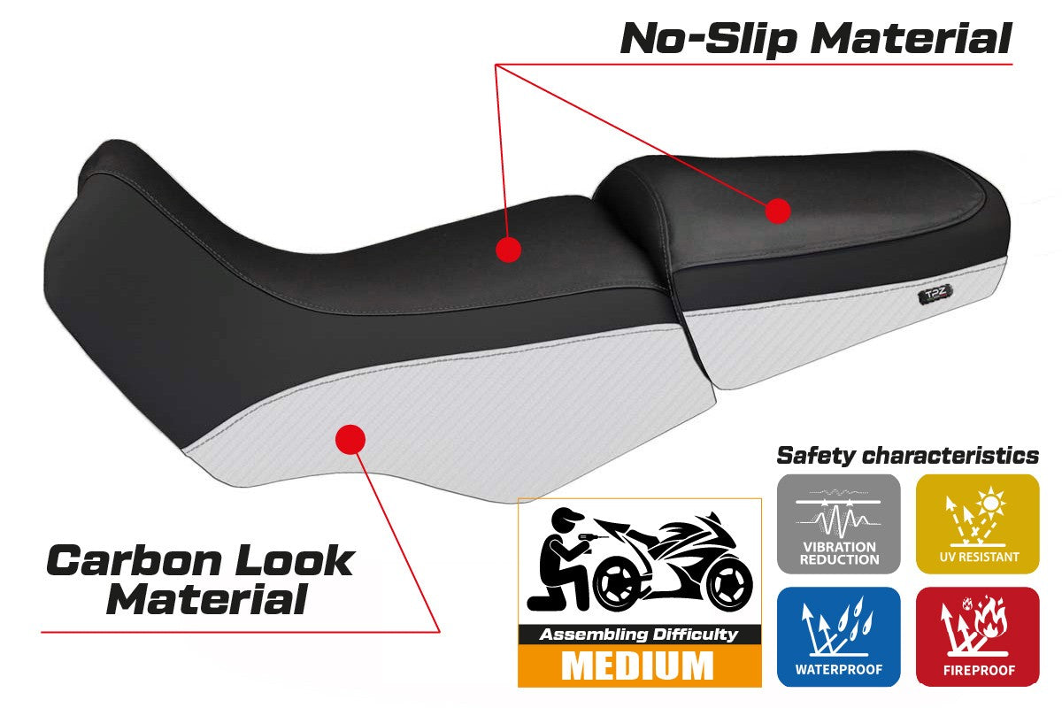 Yhteensopiva istuinpäällinen - BMW R 1100/1150 GS 1994-2003 - mod Livorno Carbon Color