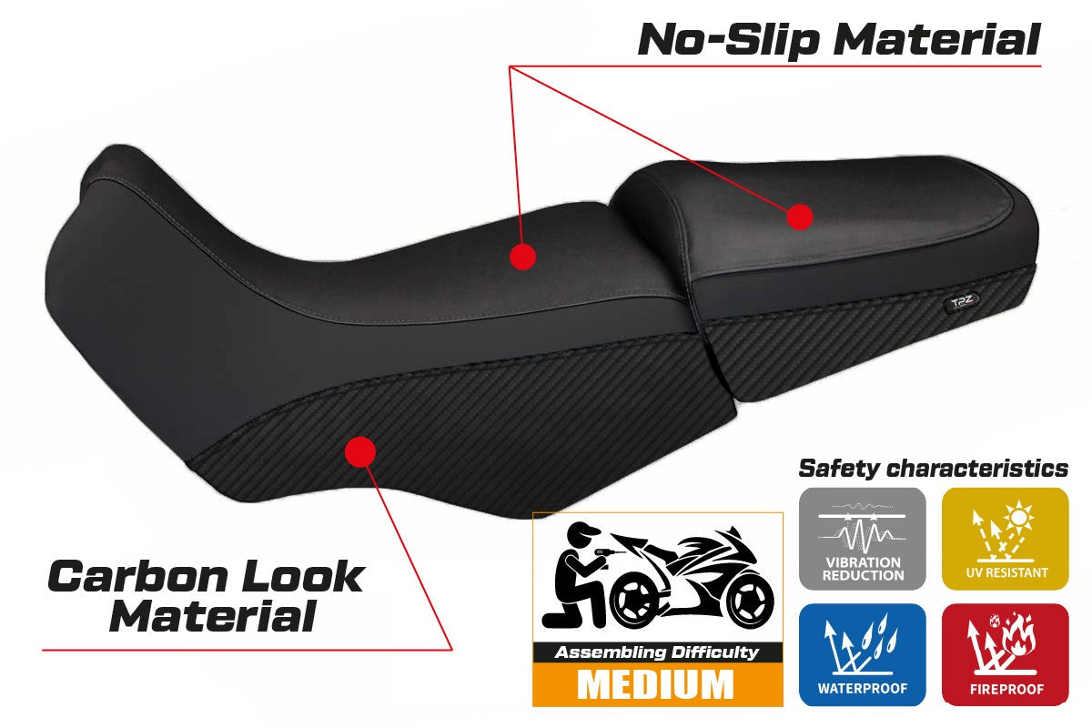 Yhteensopiva istuinpäällinen - BMW R 1100/1150 GS 1994-2003 - mod Livorno Carbon Color
