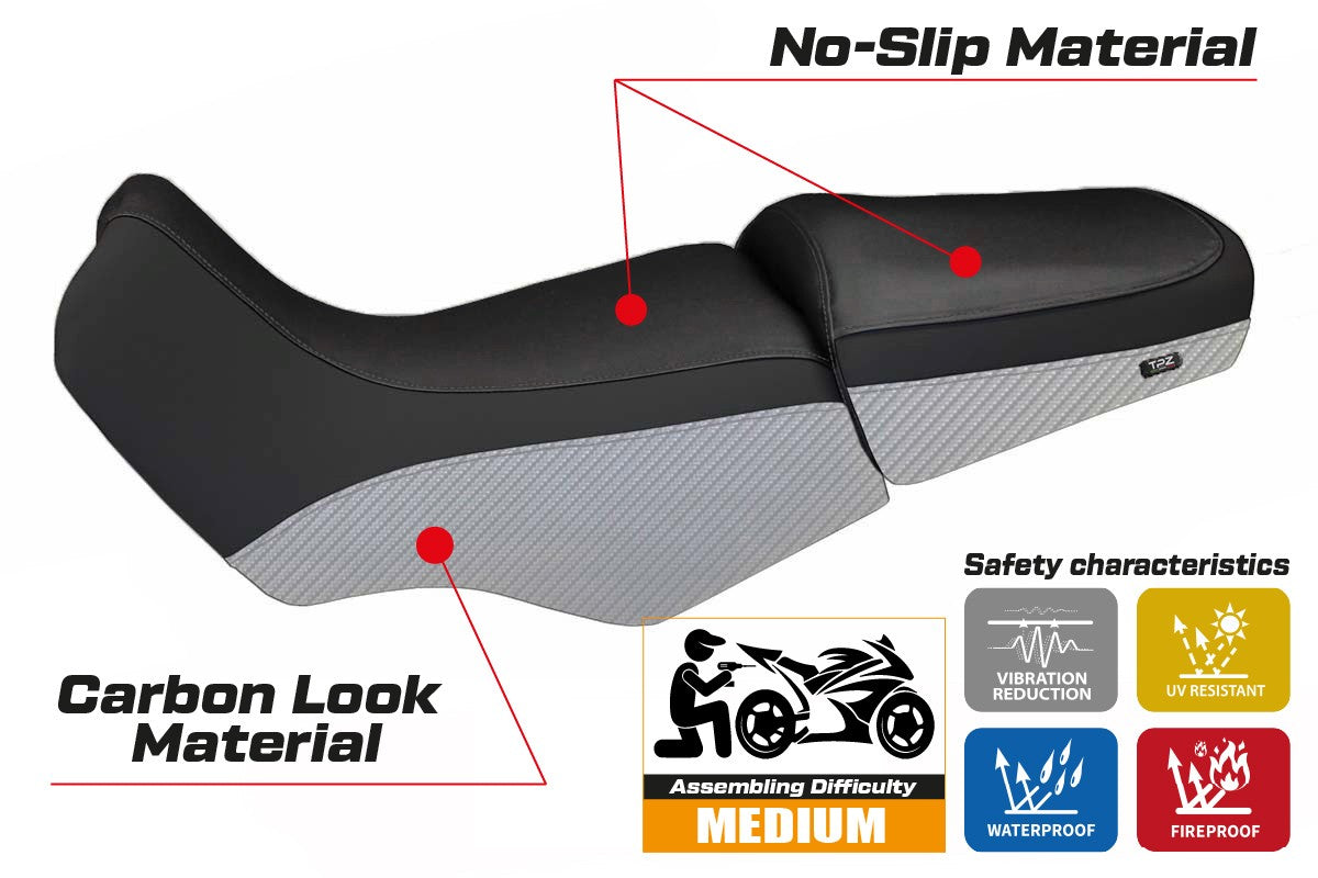 Yhteensopiva istuinpäällinen - BMW R 1100/1150 GS 1994-2003 - mod Livorno Carbon Color