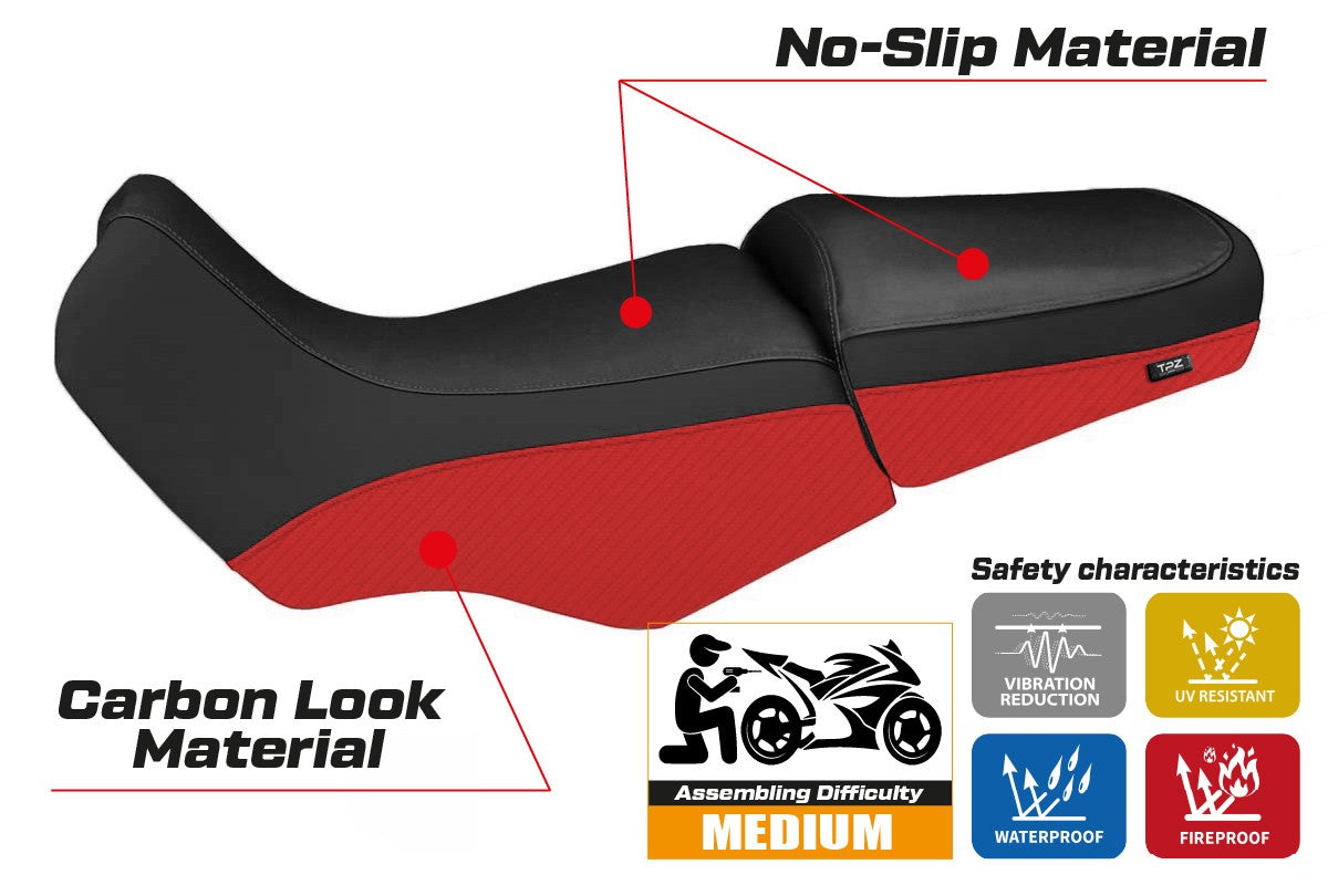 Yhteensopiva istuinpäällinen - BMW R 1100/1150 GS 1994-2003 - mod Livorno Carbon Color