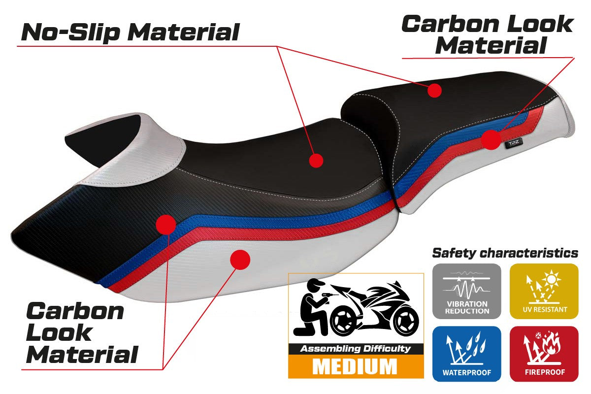 Yhteensopiva istuinpäällinen - BMW R 1200 GS 2005 - 2012 - mod Lione 1