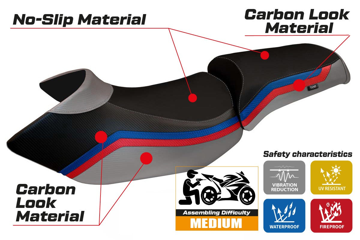 Yhteensopiva istuinpäällinen - BMW R 1200 GS 2005 - 2012 - mod Lione 1