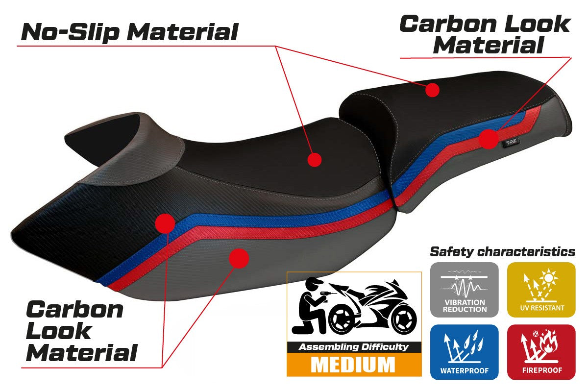 Yhteensopiva istuinpäällinen - BMW R 1200 GS 2005 - 2012 - mod Lione 1