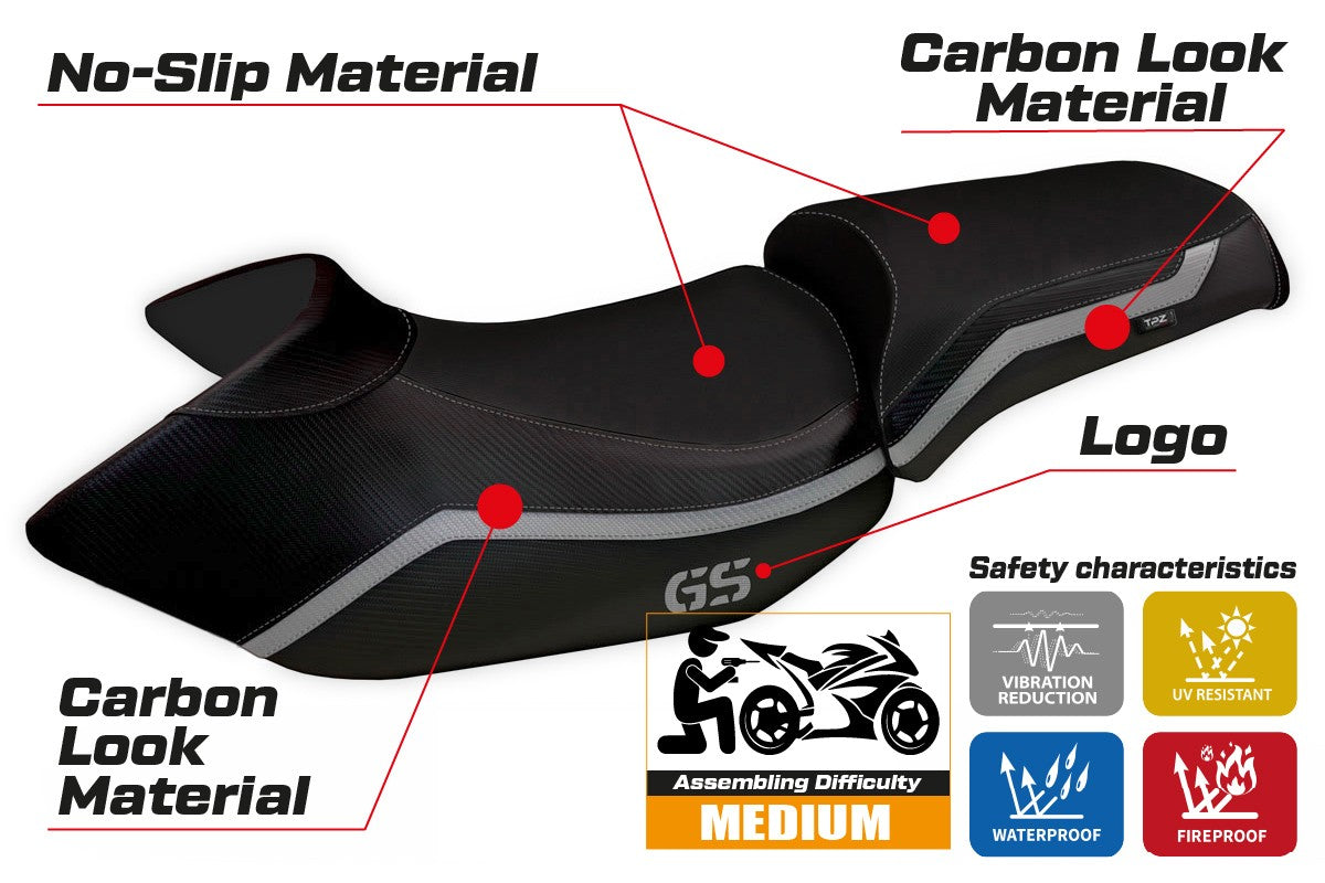 Yhteensopiva istuinpäällinen - BMW R 1200 GS 2005 - 2012 - mod Lione 4