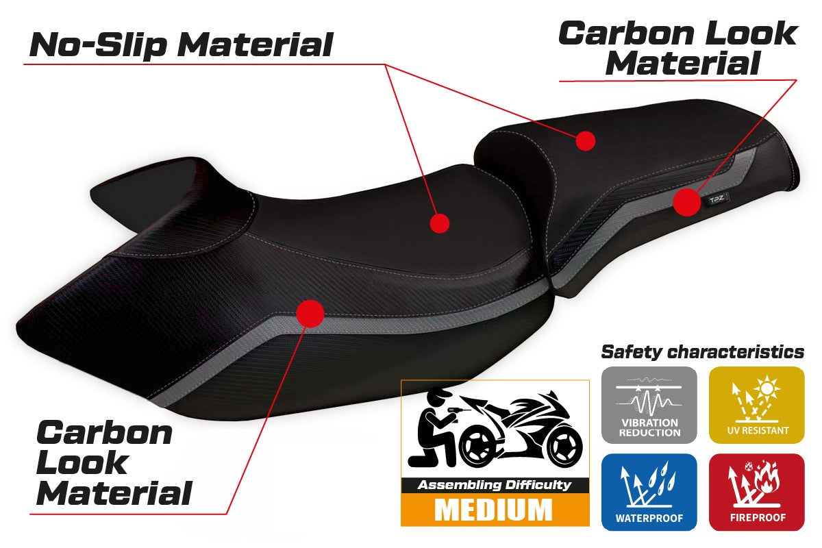 Yhteensopiva istuinpäällinen - BMW R 1200 GS 2005 - 2012 - mod Lione 4