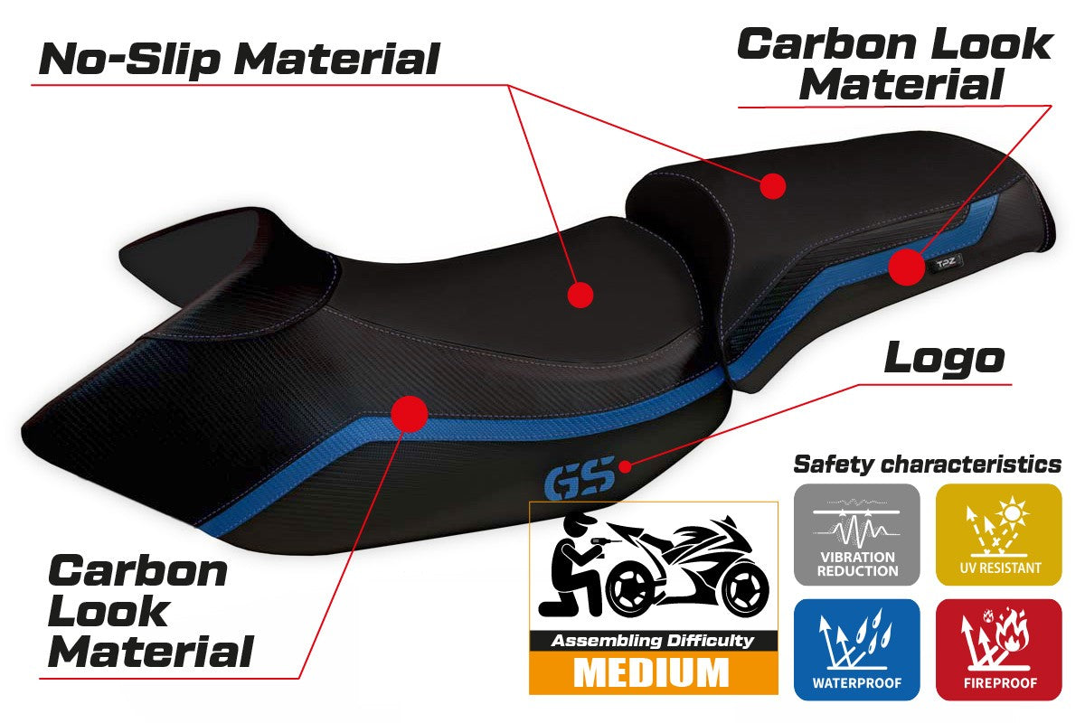 Yhteensopiva istuinpäällinen - BMW R 1200 GS 2005 - 2012 - mod Lione 4