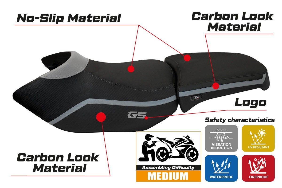 Yhteensopiva istuinpäällinen - BMW R 1200 GS Adventure 2006 - 2012 - mod Ionia 4