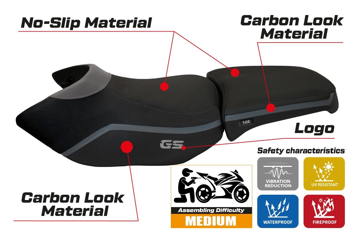 Yhteensopiva istuinpäällinen - BMW R 1200 GS Adventure 2006 - 2012 - mod Ionia 4