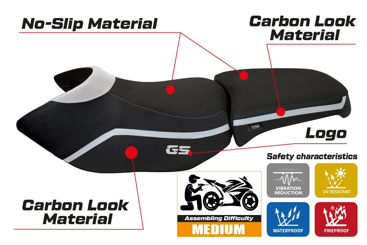 Yhteensopiva istuinpäällinen - BMW R 1200 GS Adventure 2006 - 2012 - mod Ionia 4
