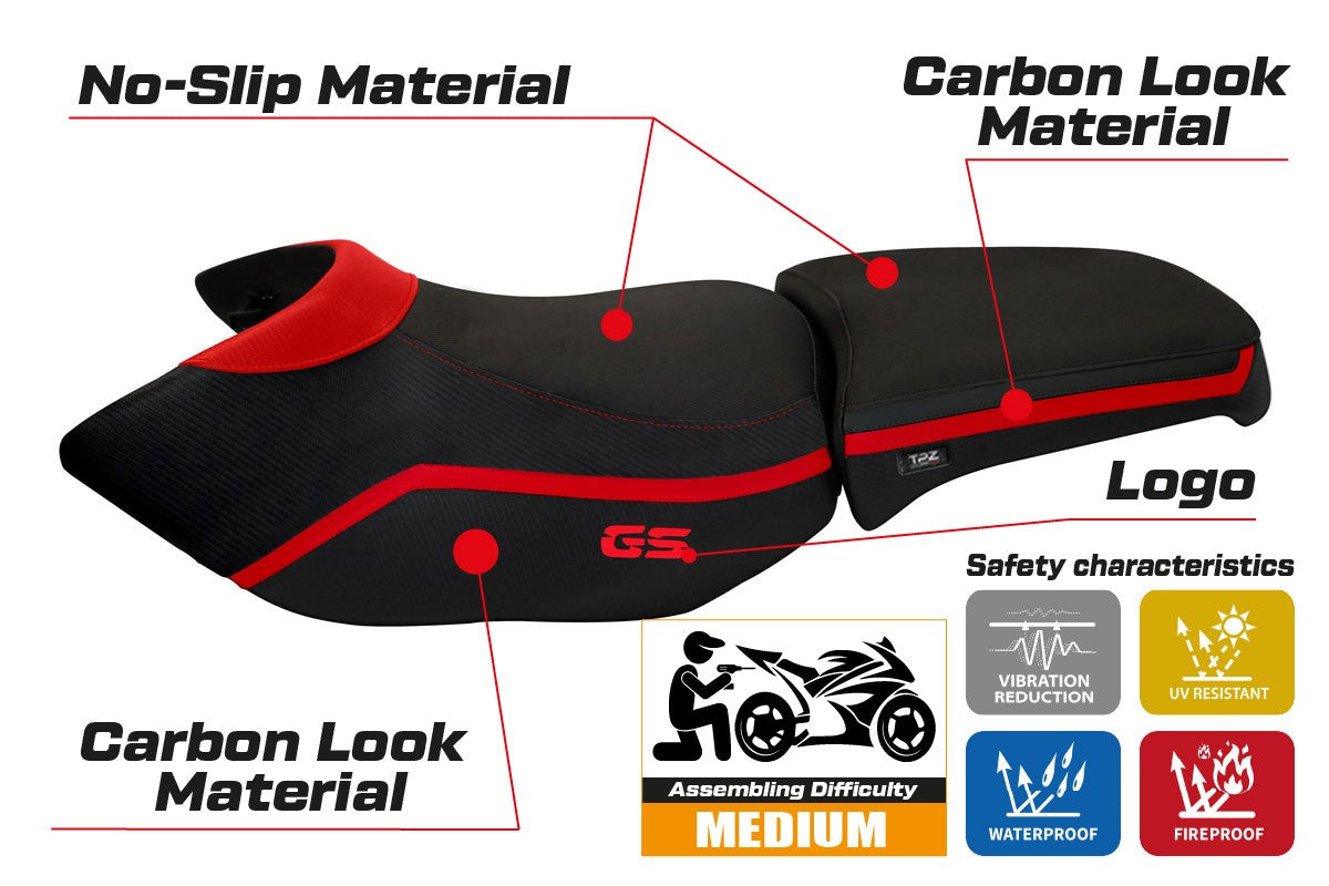 Yhteensopiva istuinpäällinen - BMW R 1200 GS Adventure 2006 - 2012 - mod Ionia 4