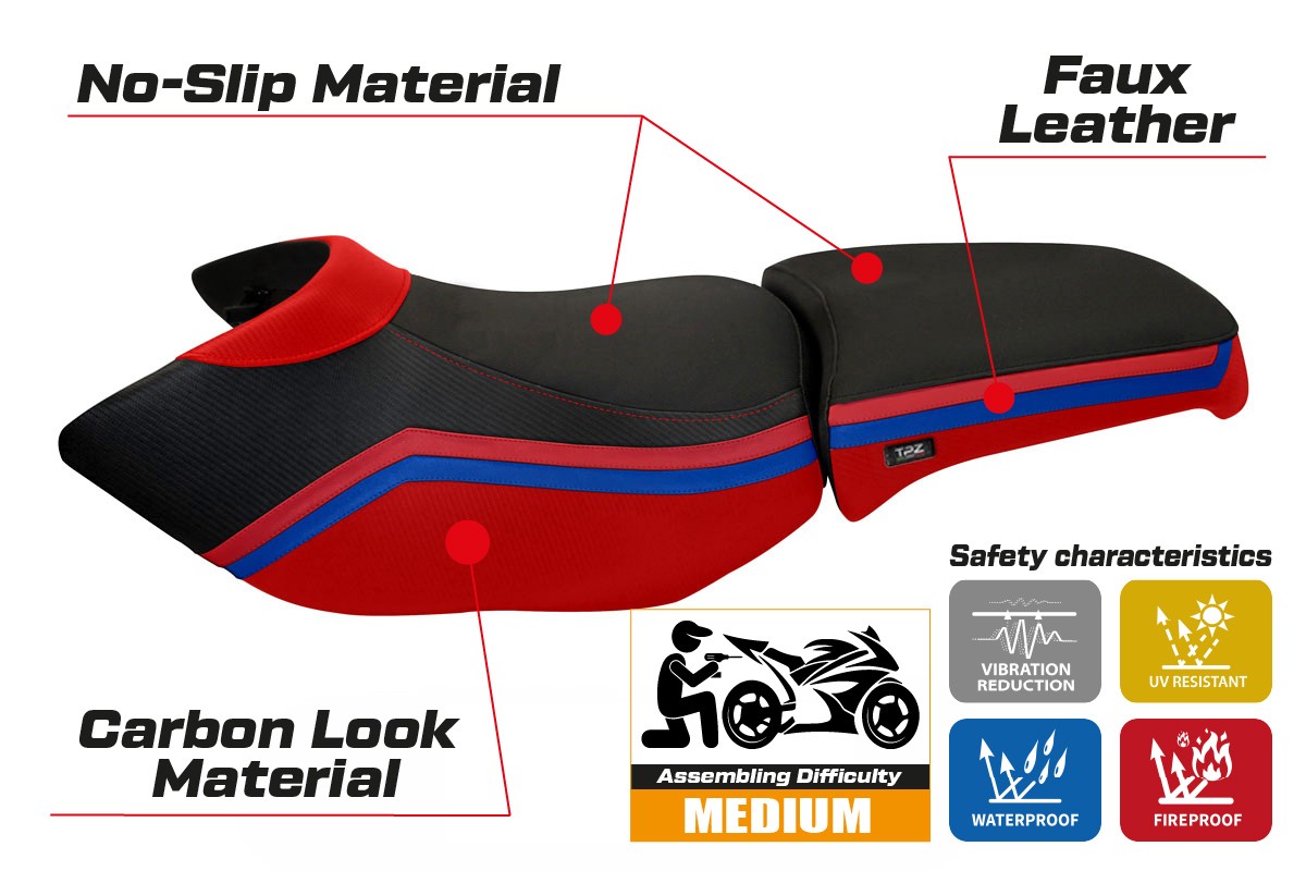Yhteensopiva istuinpäällinen - BMW R 1200 GS Adventure 2006 - 2012 - mod Ionia 1