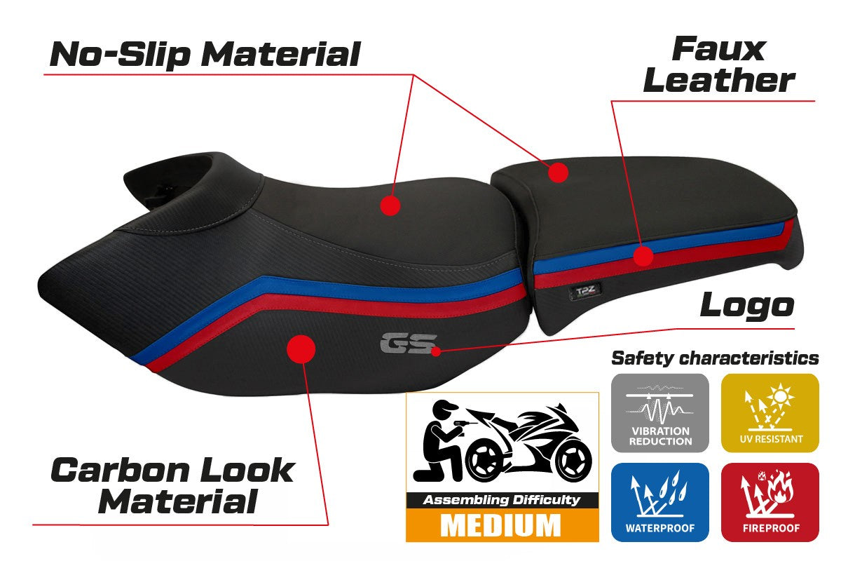 Yhteensopiva istuinpäällinen - BMW R 1200 GS Adventure 2006 - 2012 - mod Ionia 1