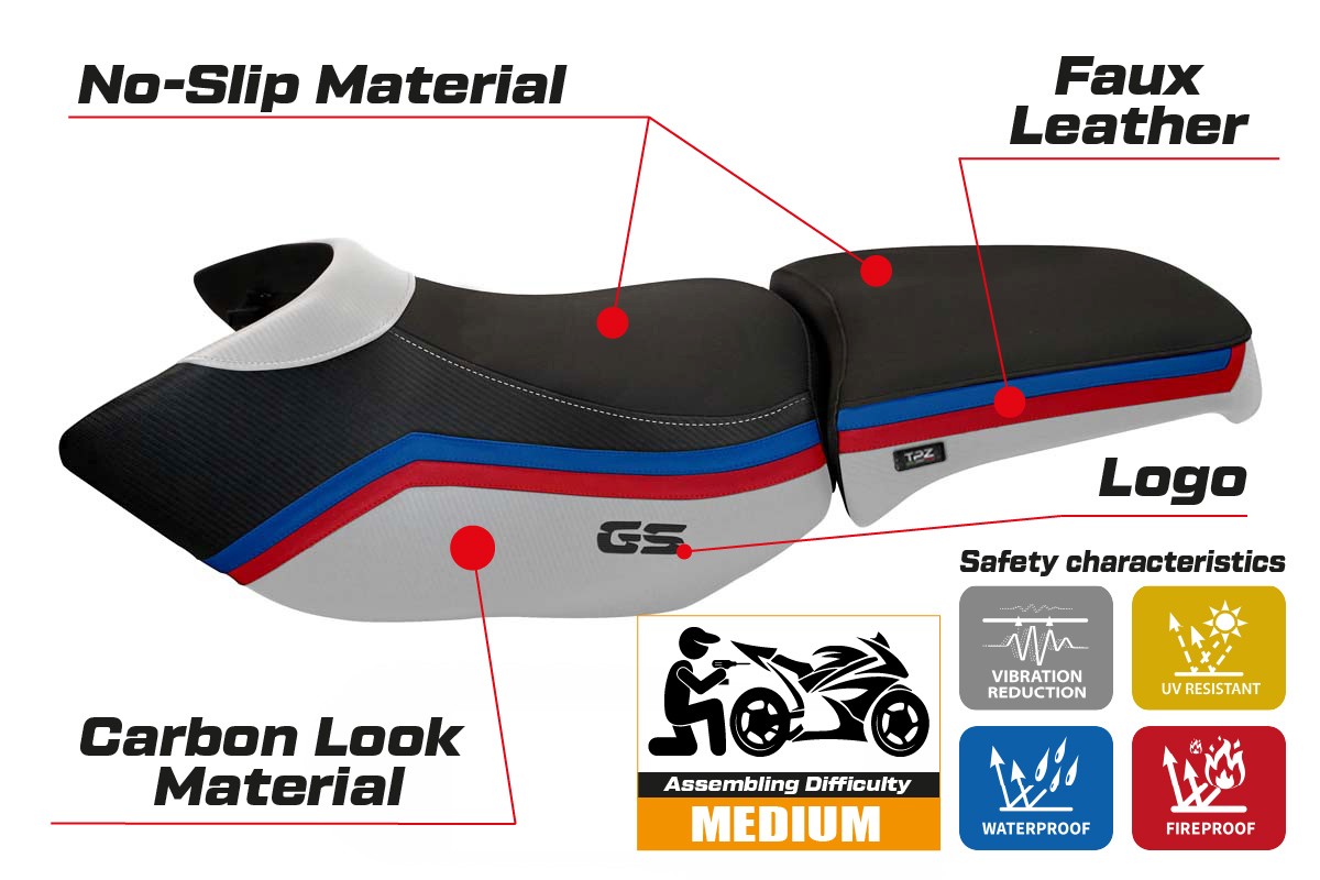 Yhteensopiva istuinpäällinen - BMW R 1200 GS Adventure 2006 - 2012 - mod Ionia 1