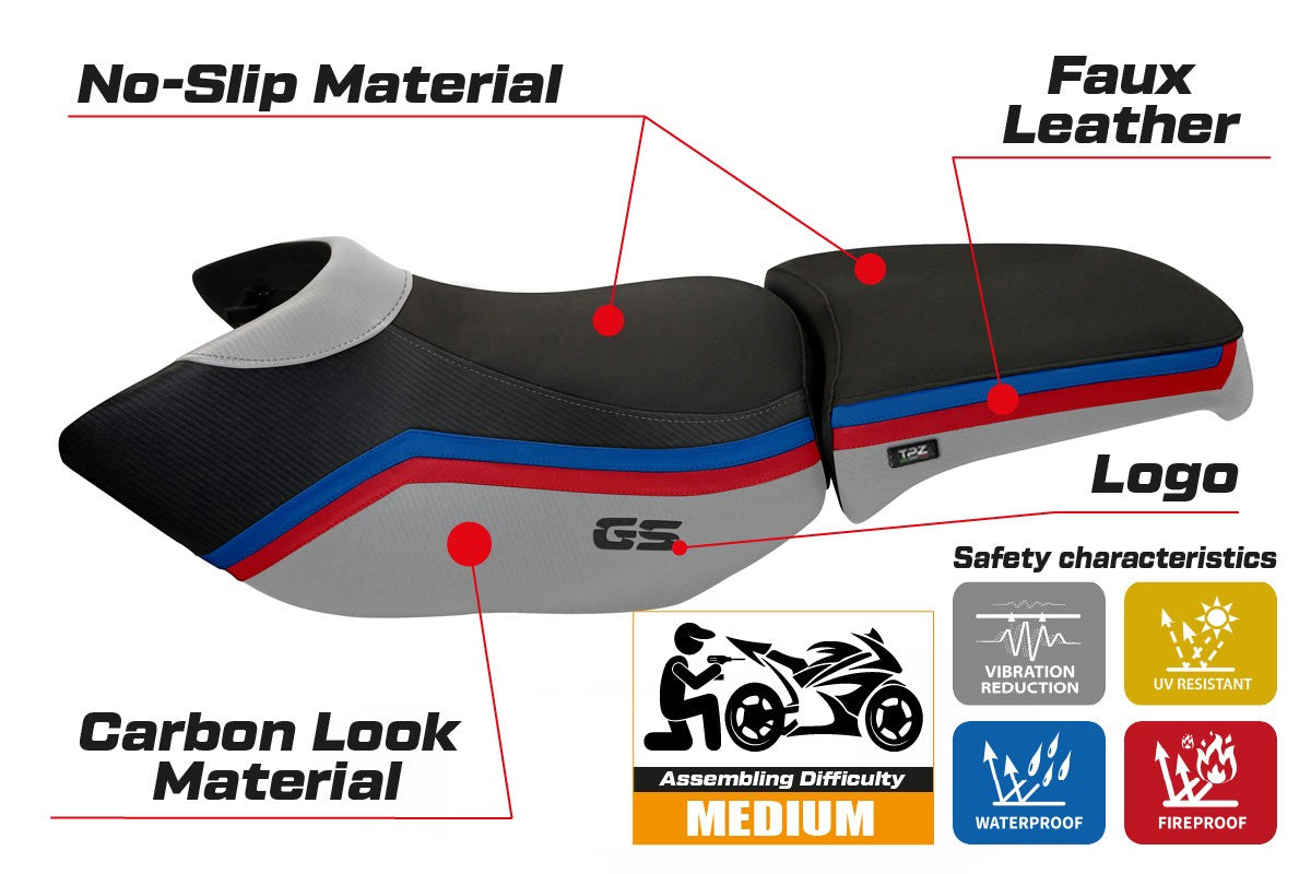 Yhteensopiva istuinpäällinen - BMW R 1200 GS Adventure 2006 - 2012 - mod Ionia 1