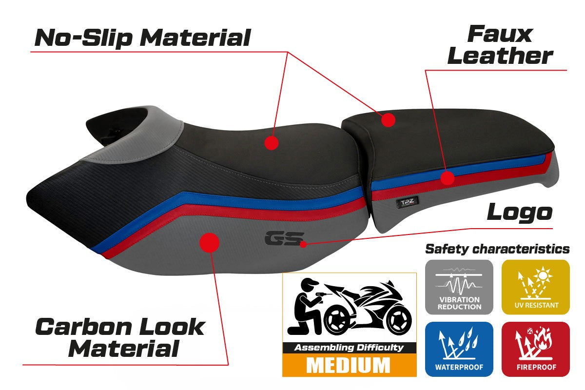 Yhteensopiva istuinpäällinen - BMW R 1200 GS Adventure 2006 - 2012 - mod Ionia 1