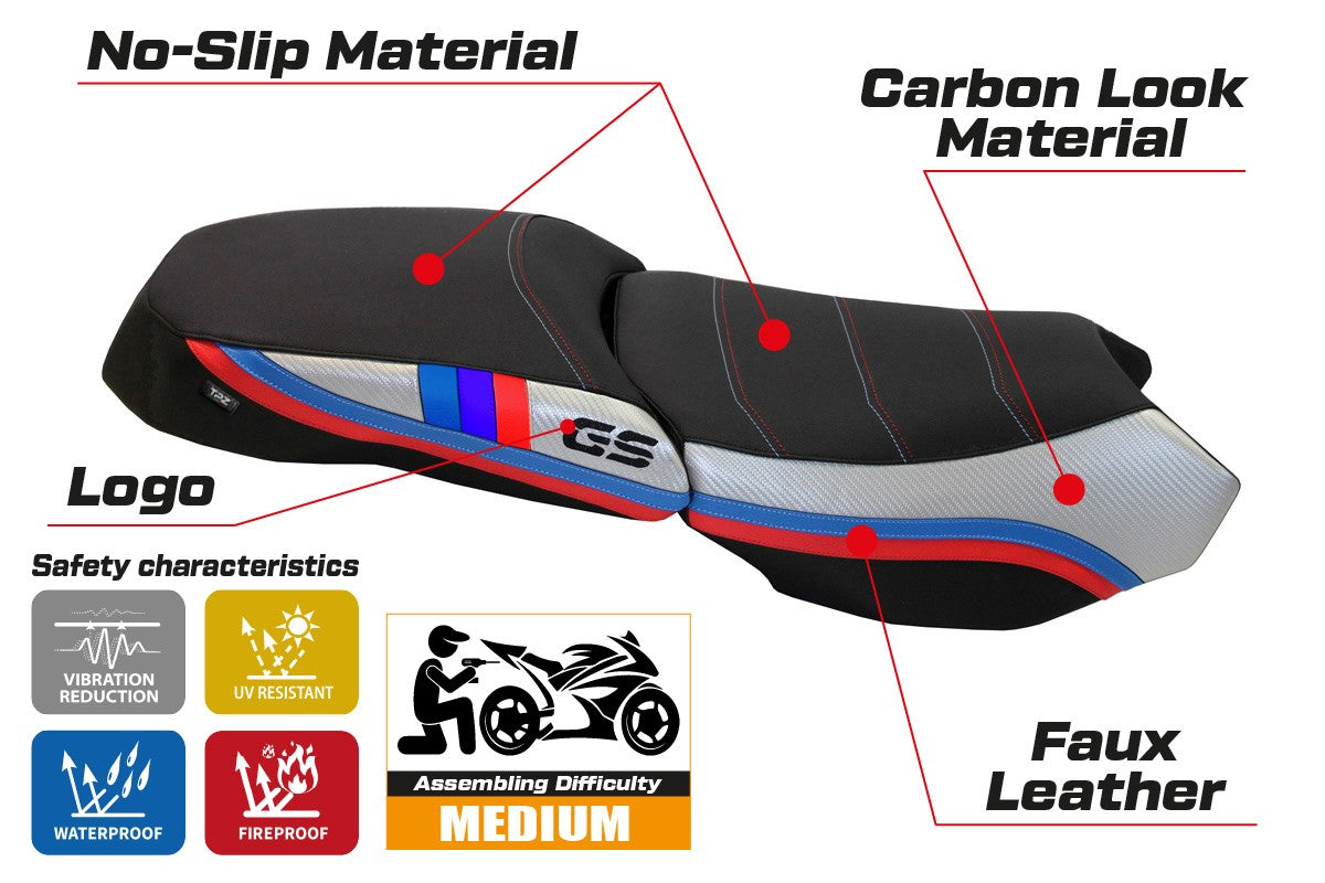Yhteensopiva istuinpäällinen - BMW R 1200 GS Adventure 2013 - 2018 - mod Exclusive Anniversary