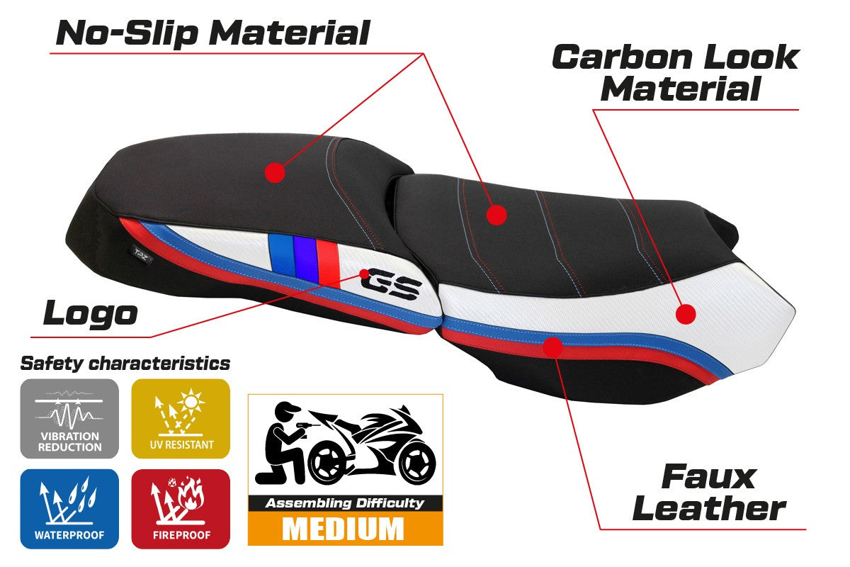 Yhteensopiva istuinpäällinen - BMW R 1200 GS Adventure 2013 - 2018 - mod Exclusive Anniversary