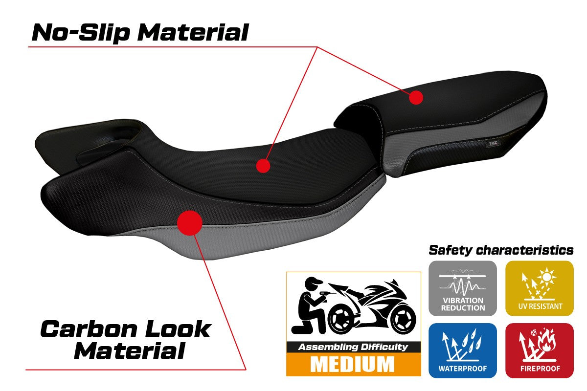Yhteensopiva istuinpäällinen - BMW R 1200 R 2015-2018 - mod Aurelia Color 2