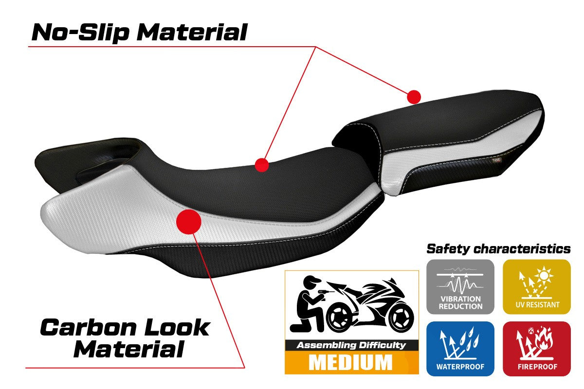 Yhteensopiva istuinpäällinen - BMW R 1200 RS 2015-2019 - mod Aurelia Color RS