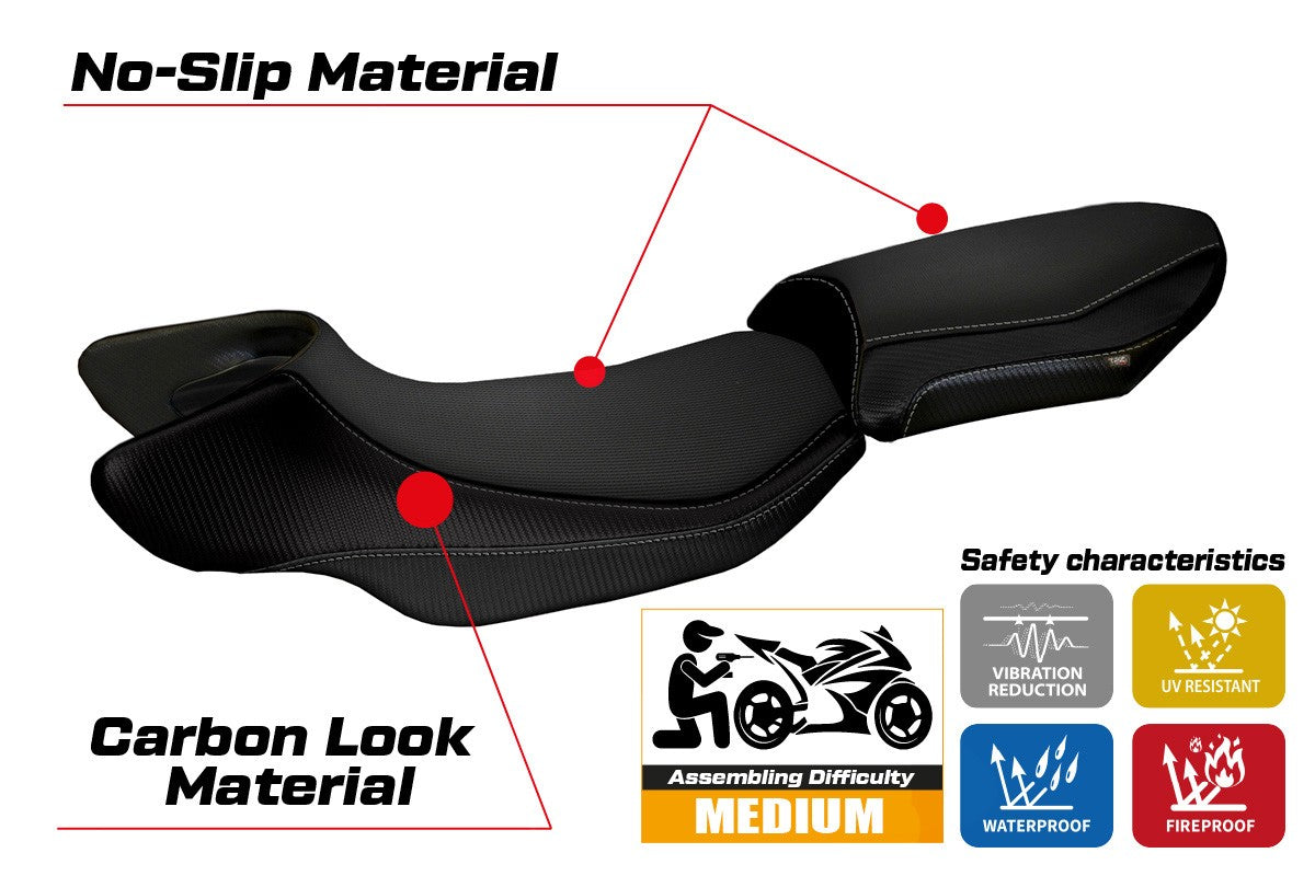 Yhteensopiva istuinpäällinen - BMW R 1200 RS 2015-2019 - mod Aurelia Color RS