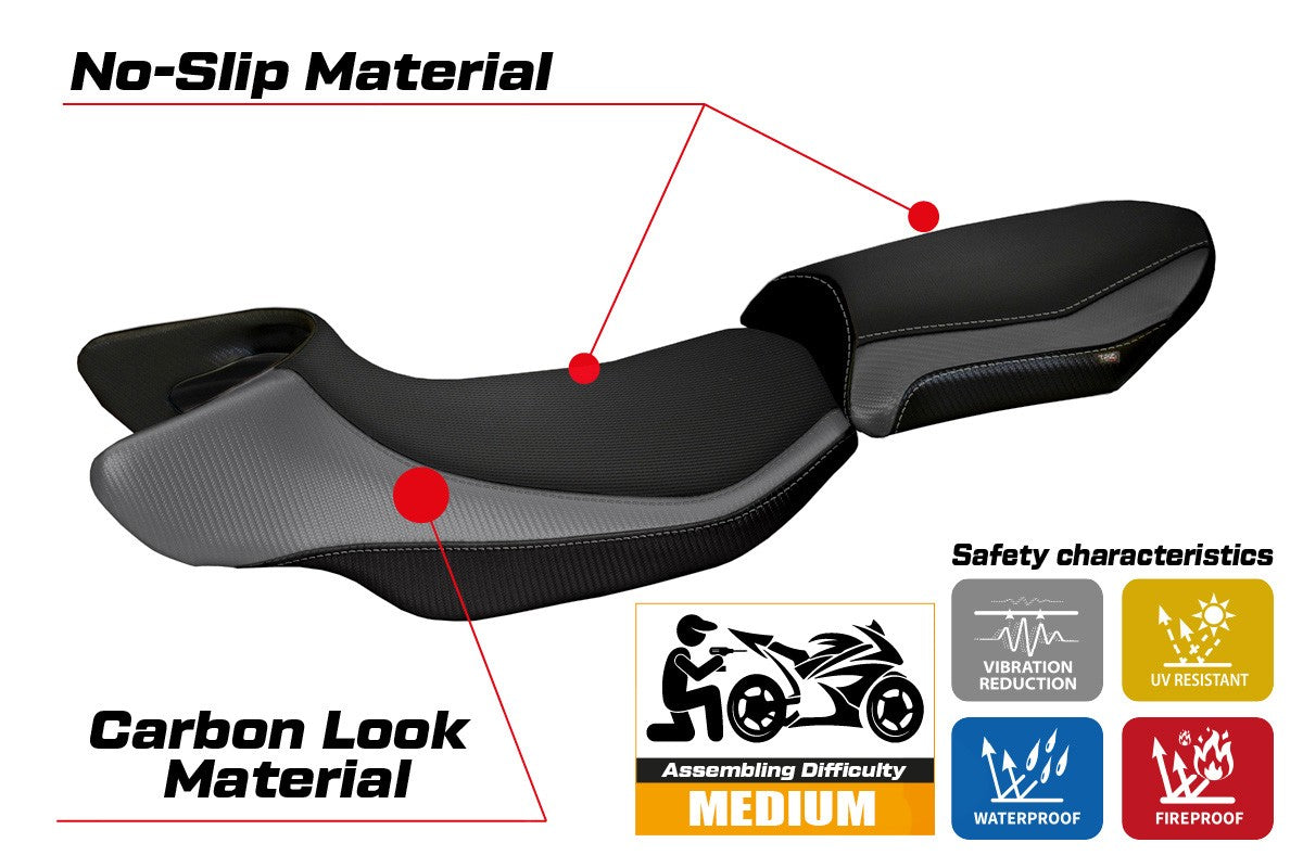 Yhteensopiva istuinpäällinen - BMW R 1200 RS 2015-2019 - mod Aurelia Color RS