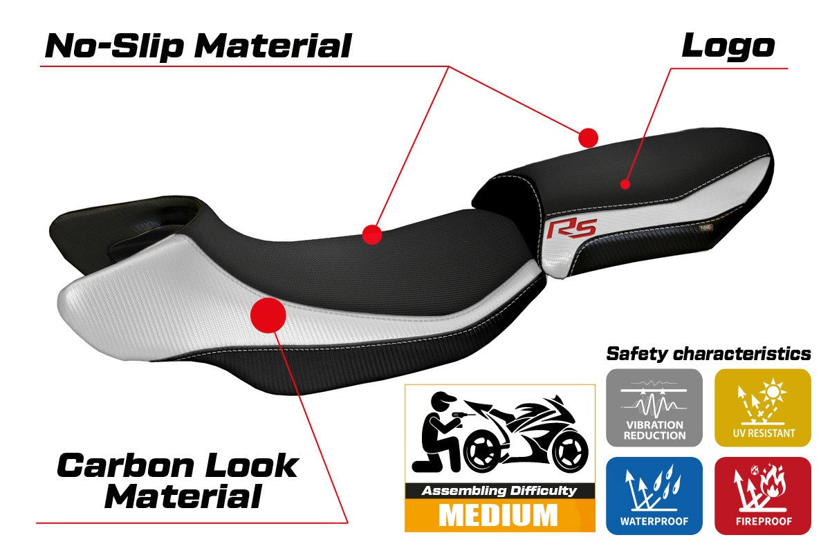 Yhteensopiva istuinpäällinen - BMW R 1200 RS 2015-2019 - mod Aurelia Color RS