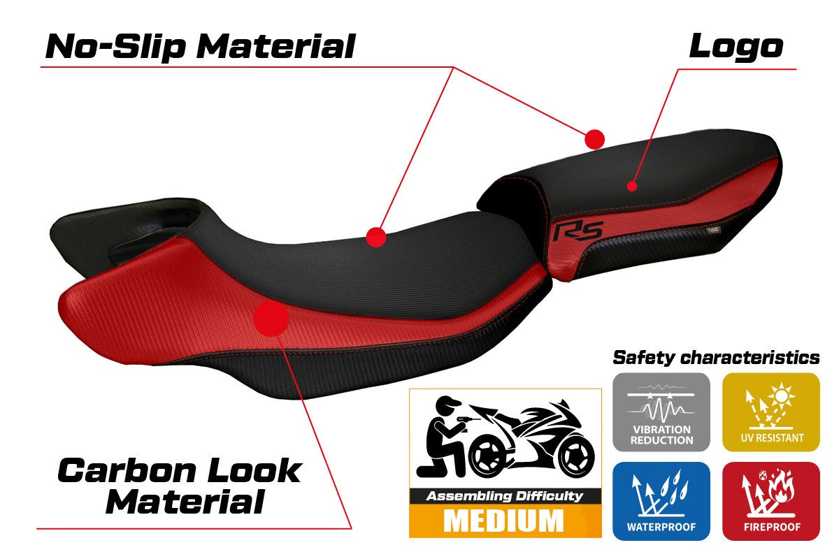 Yhteensopiva istuinpäällinen - BMW R 1200 RS 2015-2019 - mod Aurelia Color RS