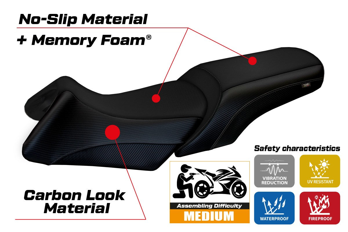 Yhteensopiva istuinpäällinen - BMW R 1200 RT 2006 - 2013 - mod Roberto