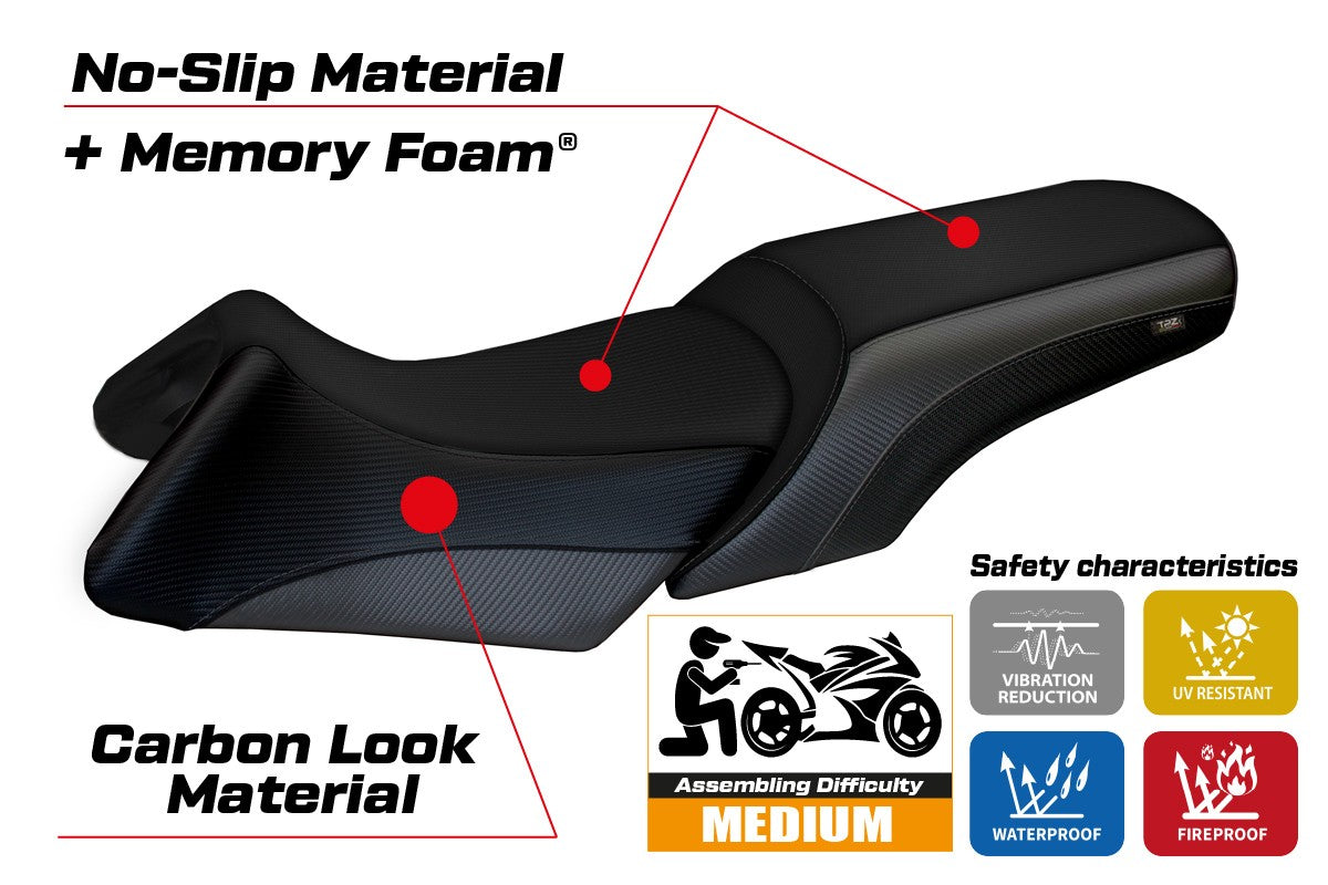 Yhteensopiva istuinpäällinen - BMW R 1200 RT 2006 - 2013 - mod Roberto