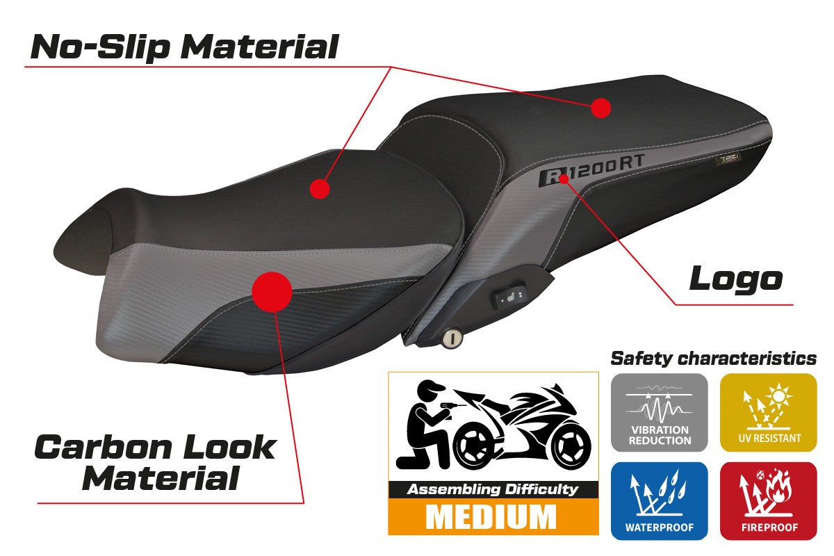 Yhteensopiva istuinpäällinen - BMW R 1200 RT 2014-2018 - Olbia 1 -malli