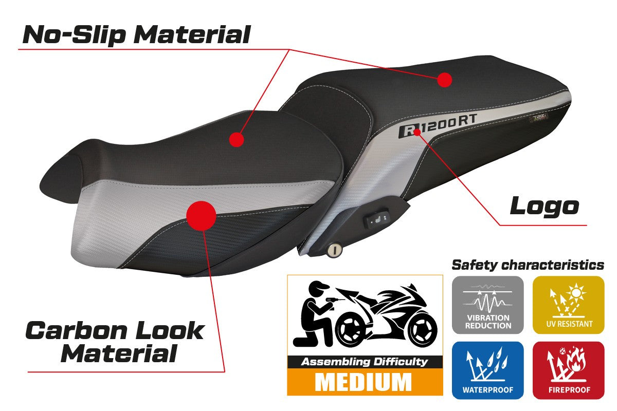 Yhteensopiva istuinpäällinen - BMW R 1200 RT 2014-2018 - Olbia 1 -malli