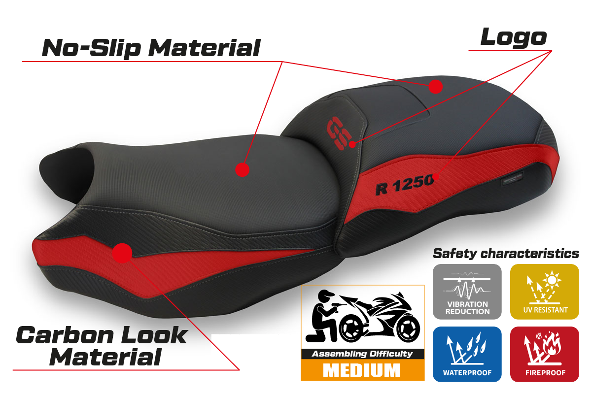 Yhteensopiva istuinpäällinen - BMW R 1250 GS 2019 - 2023 - mod Dobbiaco