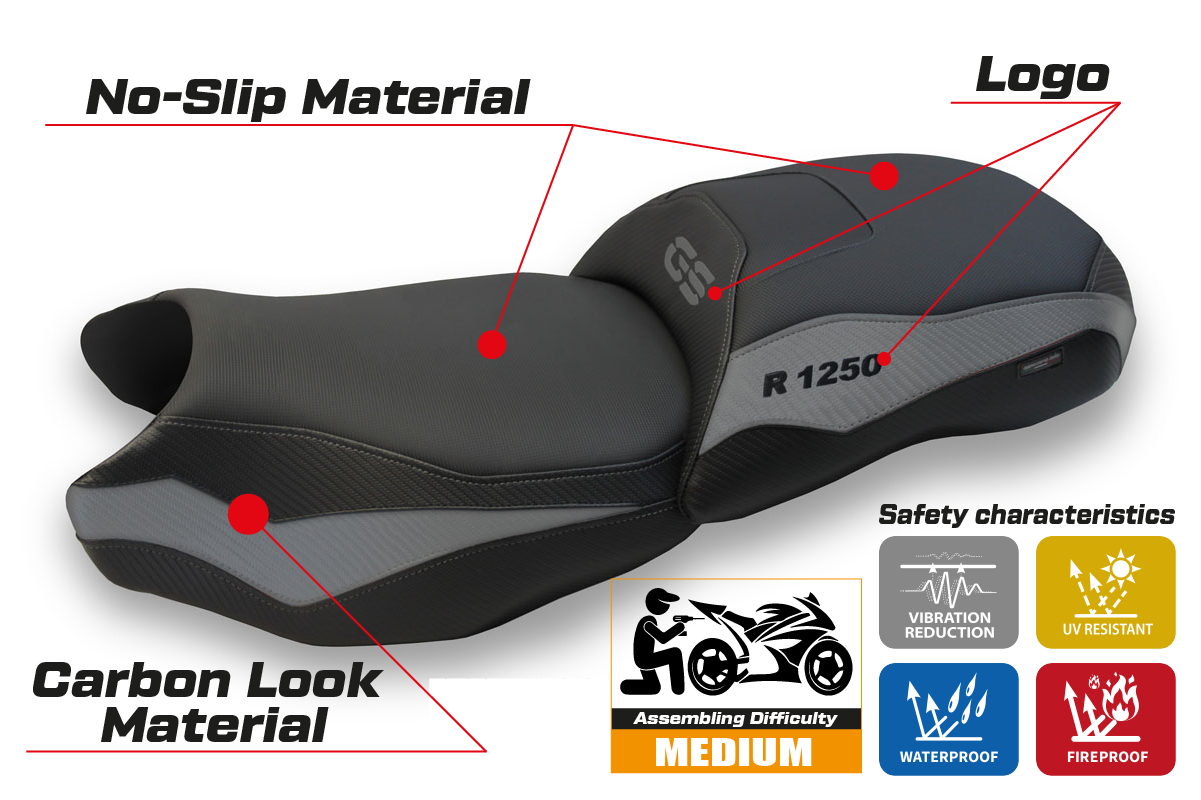 Yhteensopiva istuinpäällinen - BMW R 1250 GS 2019 - 2023 - mod Dobbiaco